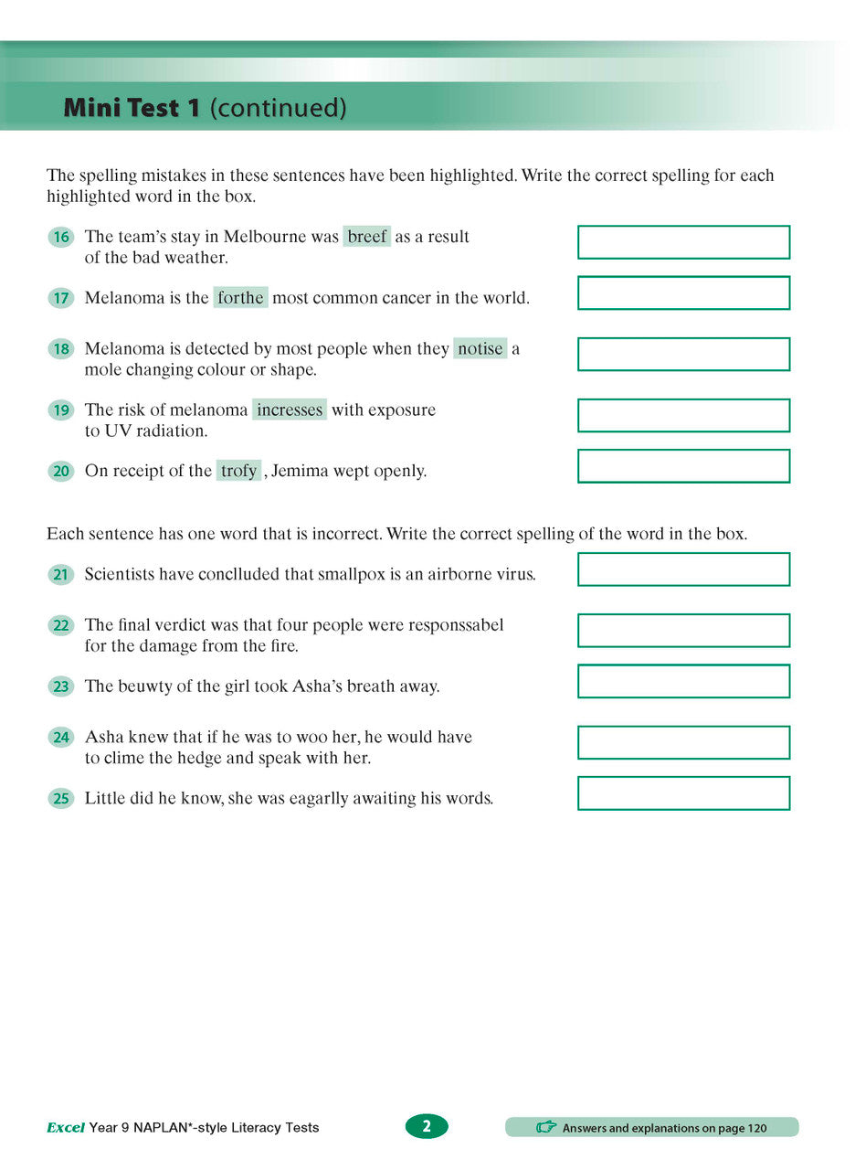 Excel NAPLAN* Bundle Year 9