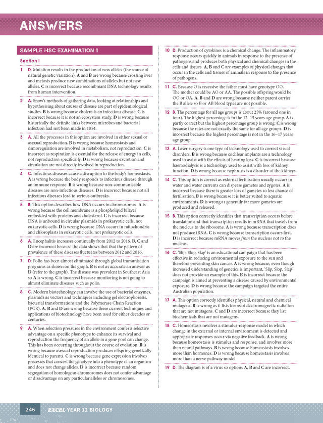 Excel HSC Year 12 Biology Study Guide