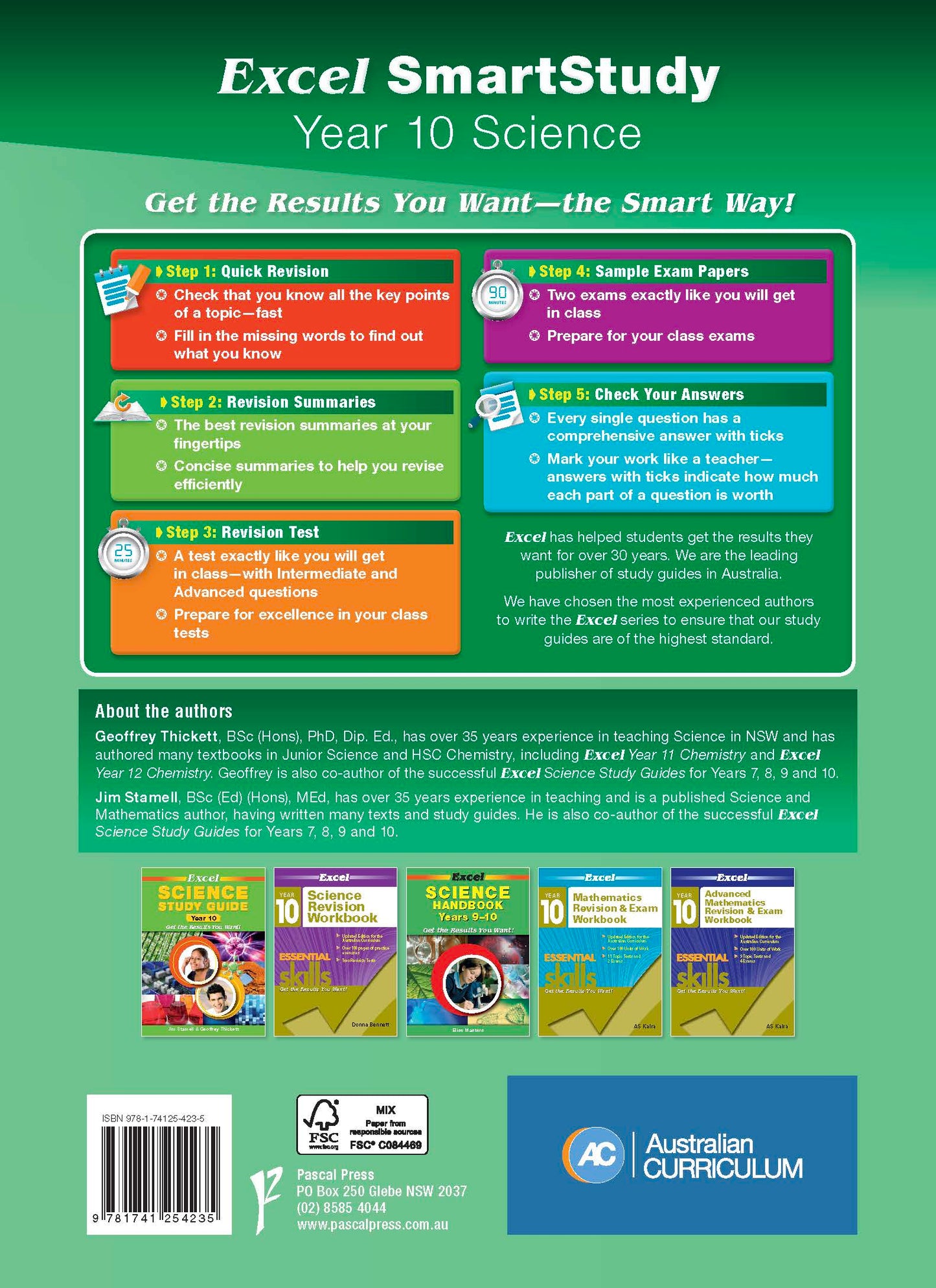 Excel SmartStudy - Science Year 10