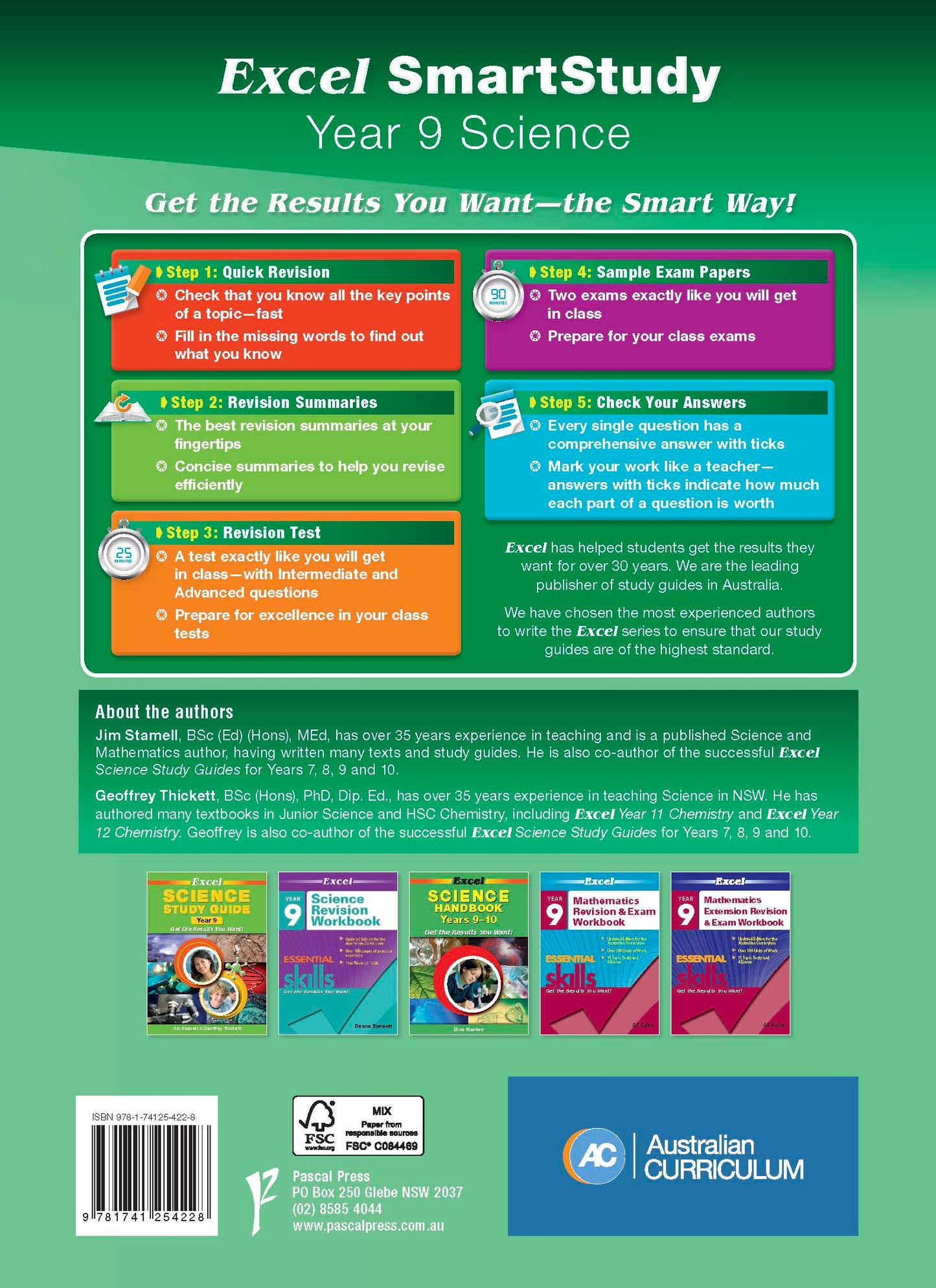 Excel SmartStudy - Science Year 9