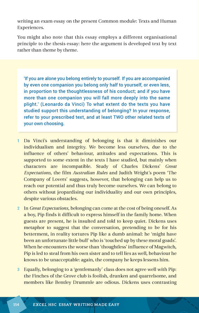 Excel HSC Year 12 Essay Writing Made Easy