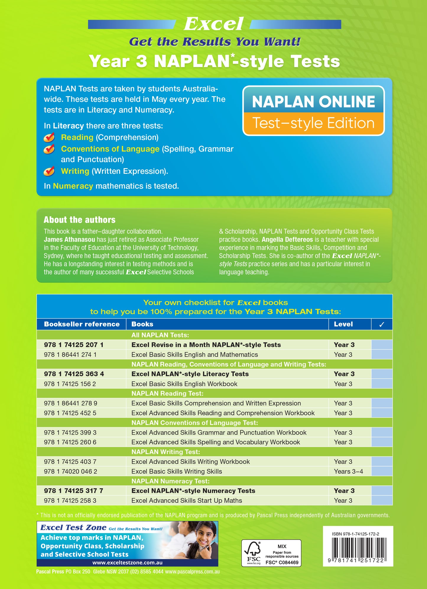 Excel Year 3 NAPLAN*-style Tests