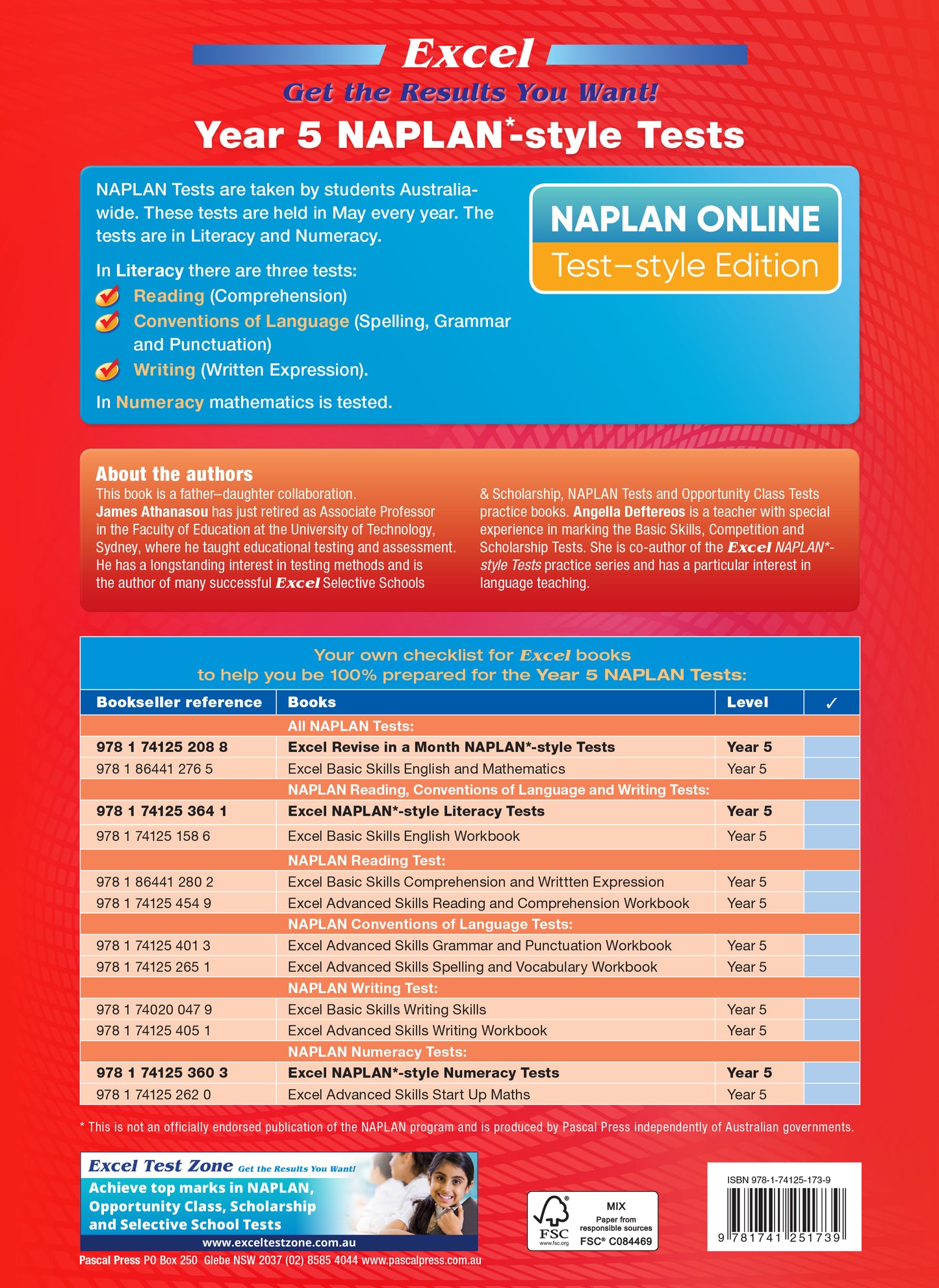 Excel Year 5 NAPLAN*-style Tests