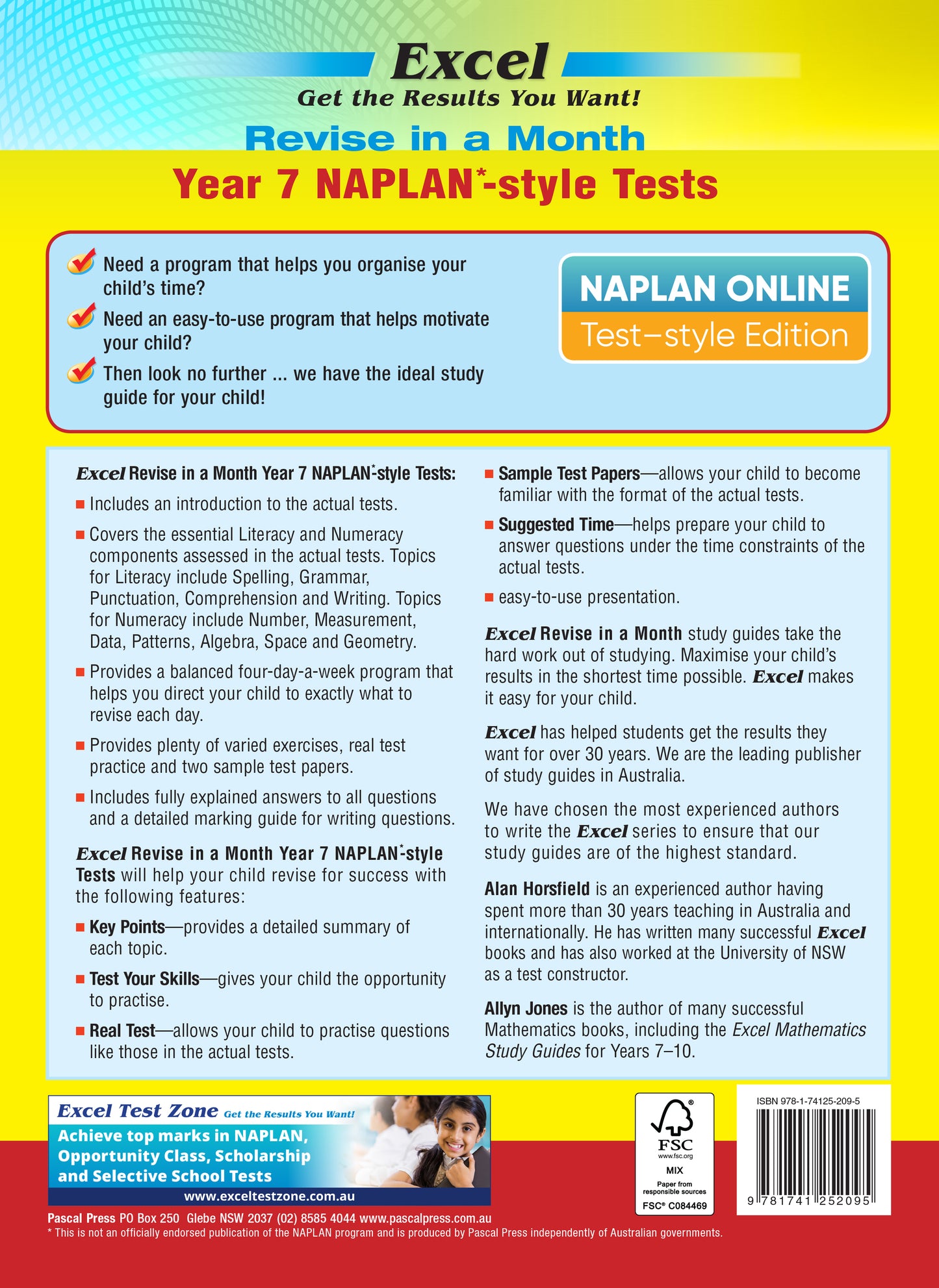 Excel Revise in a Month Year 7 NAPLAN*-style Tests