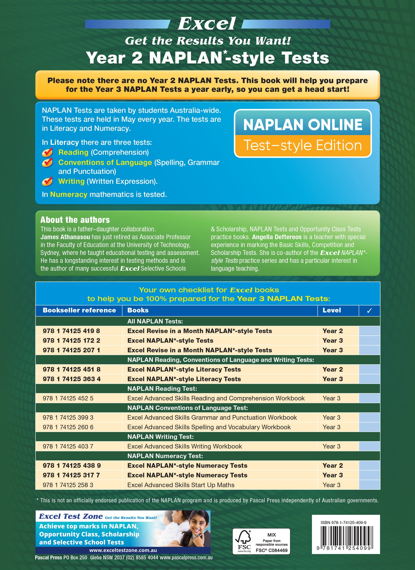 Excel Year 2 NAPLAN*-style Tests