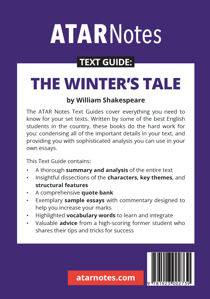 ATAR Notes Text Guide: The Winter's Tale by William Shakespeare