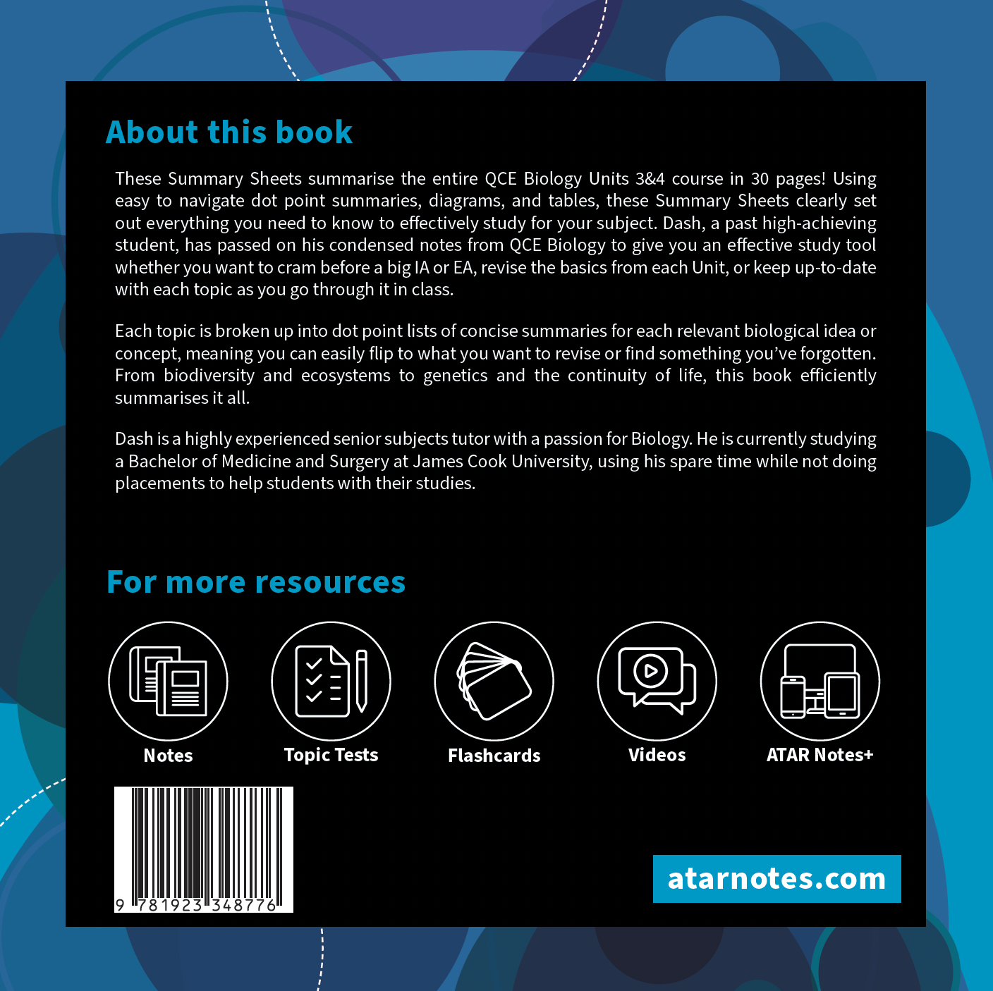 ATAR Notes QCE Biology 3&4 Summary Sheets (2026-2028)