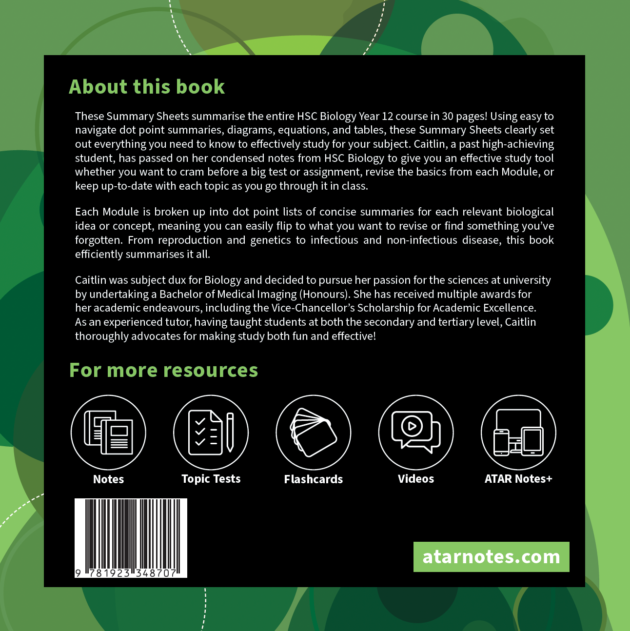 ATAR Notes HSC Year 12 Biology Summary Sheets (2025-2027)