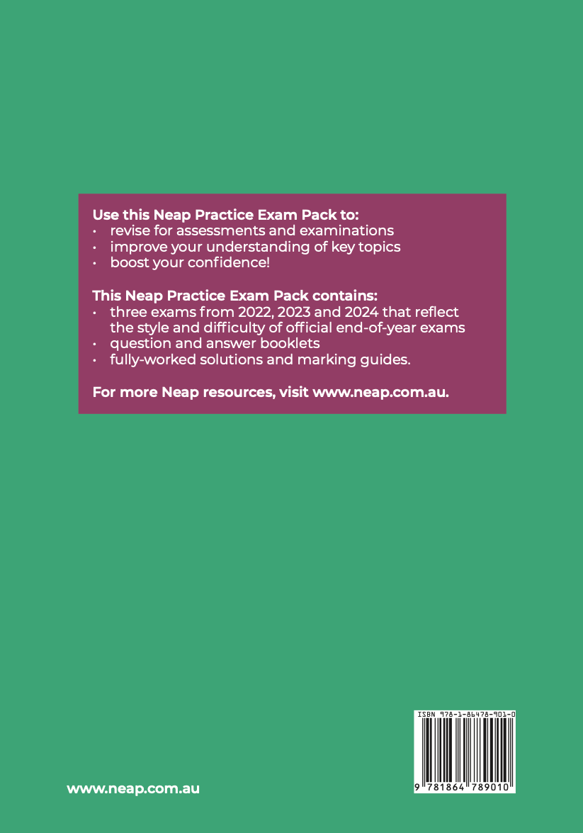 Neap Practice Exam Pack: QCE Biology Units 3&4 (3 Exams)