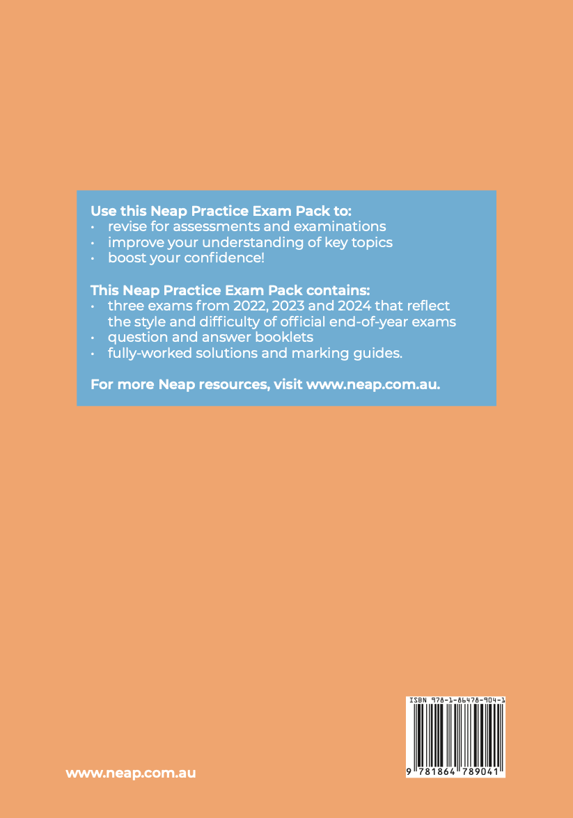 Neap Practice Exam Pack: QCE General Mathematics Units 3&4 (3 Exams)