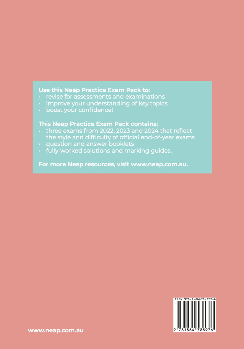 Neap Practice Exam Pack: VCE Biology Units 1&2 (3 Exams)