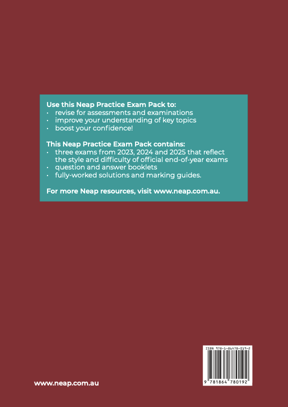 Neap Practice Exam Pack: VCE Biology Units 3&4 2026 Edition (3 Exams)