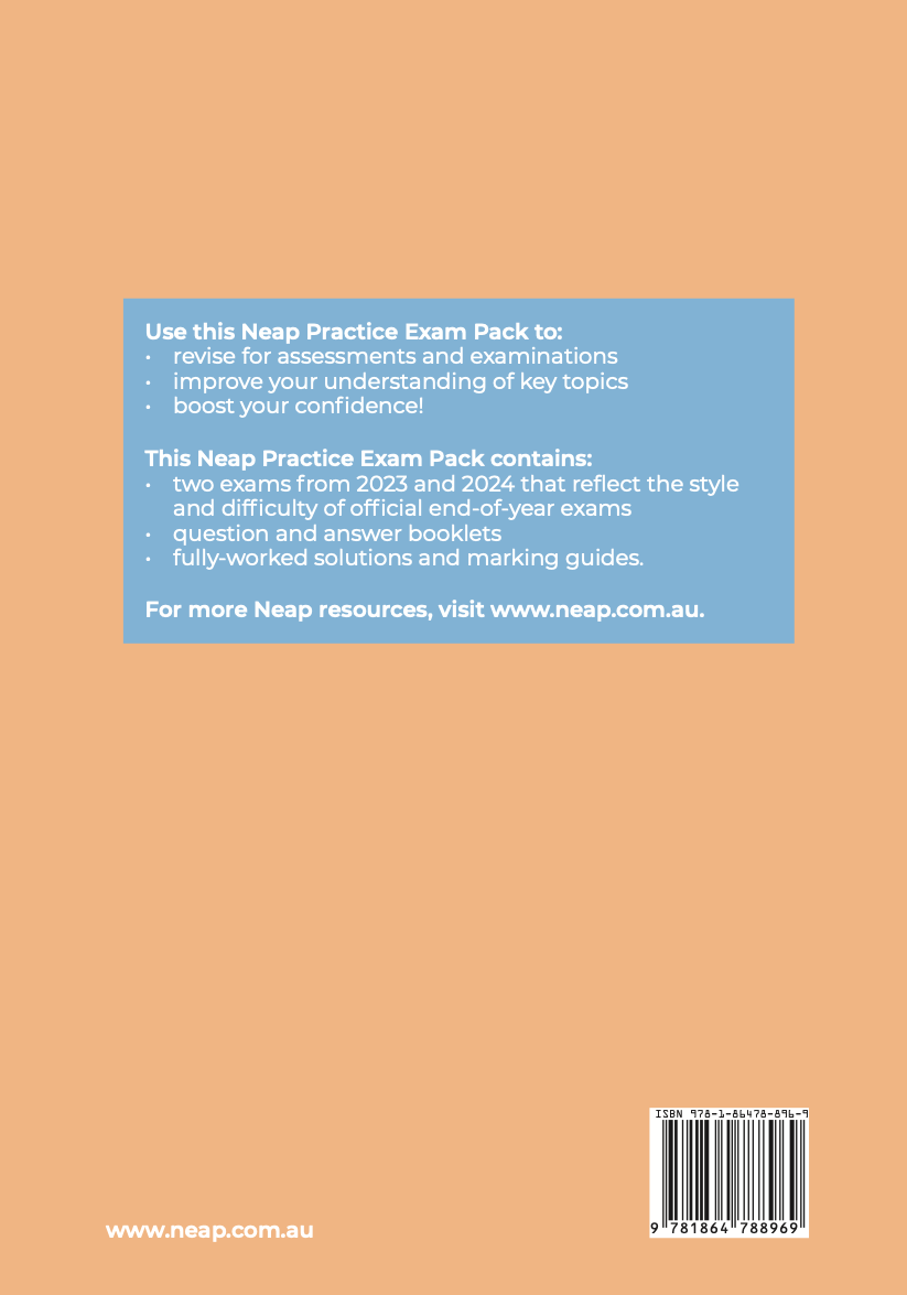 Neap Practice Exam Pack: VCE Chemistry Units 1&2 (2 Exams)