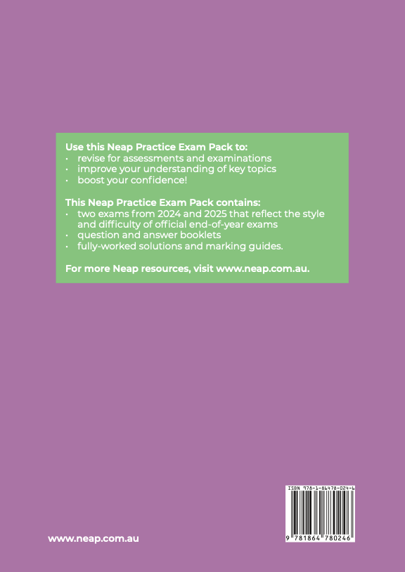 Neap Practice Exam Pack: VCE Economics Units 1&2 2026 Edition (2 Exams)