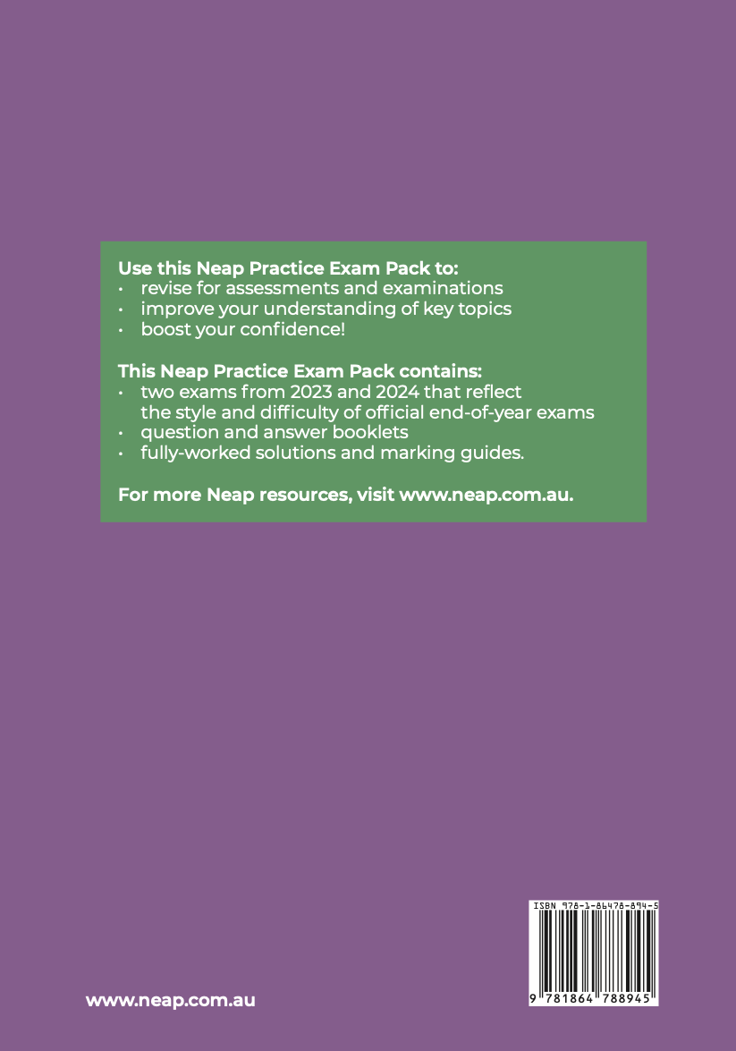 Neap Practice Exam Pack: VCE Economics Units 3&4 (2 Exams)