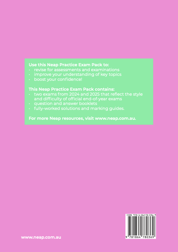 Neap Practice Exam Pack: VCE Legal Studies Units 1&2 2026 Edition (2 Exams)