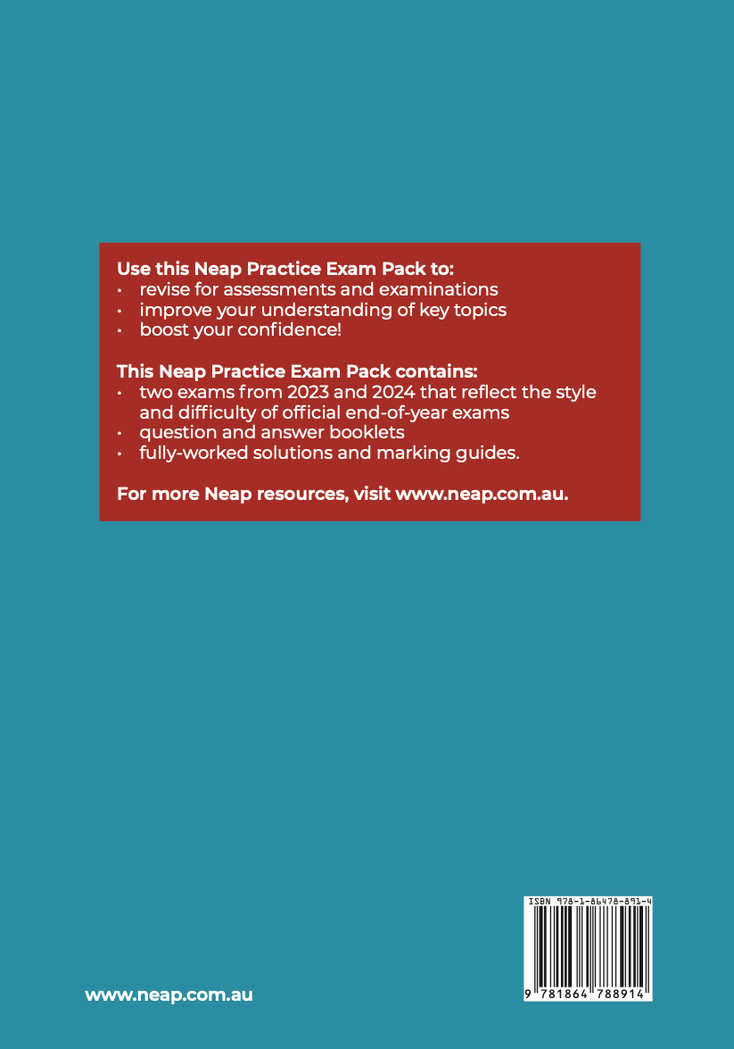 Neap Practice Exam Pack: VCE Mathematical Methods Units 3&4 (2 Exams)
