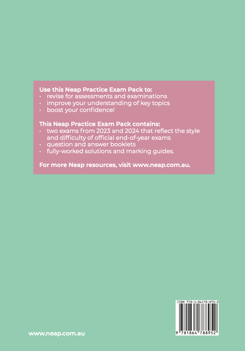 Neap Practice Exam Pack: VCE Physics Units 1&2 (2 Exams)