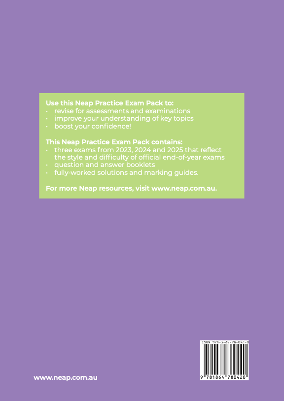 Neap Practice Exam Pack: VCE Psychology Units 1&2 2026 Edition (3 Exams)