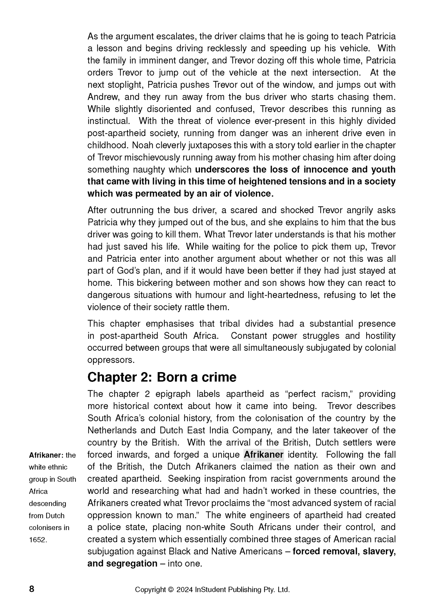 Text Guide: Born a Crime by Trevor Noah