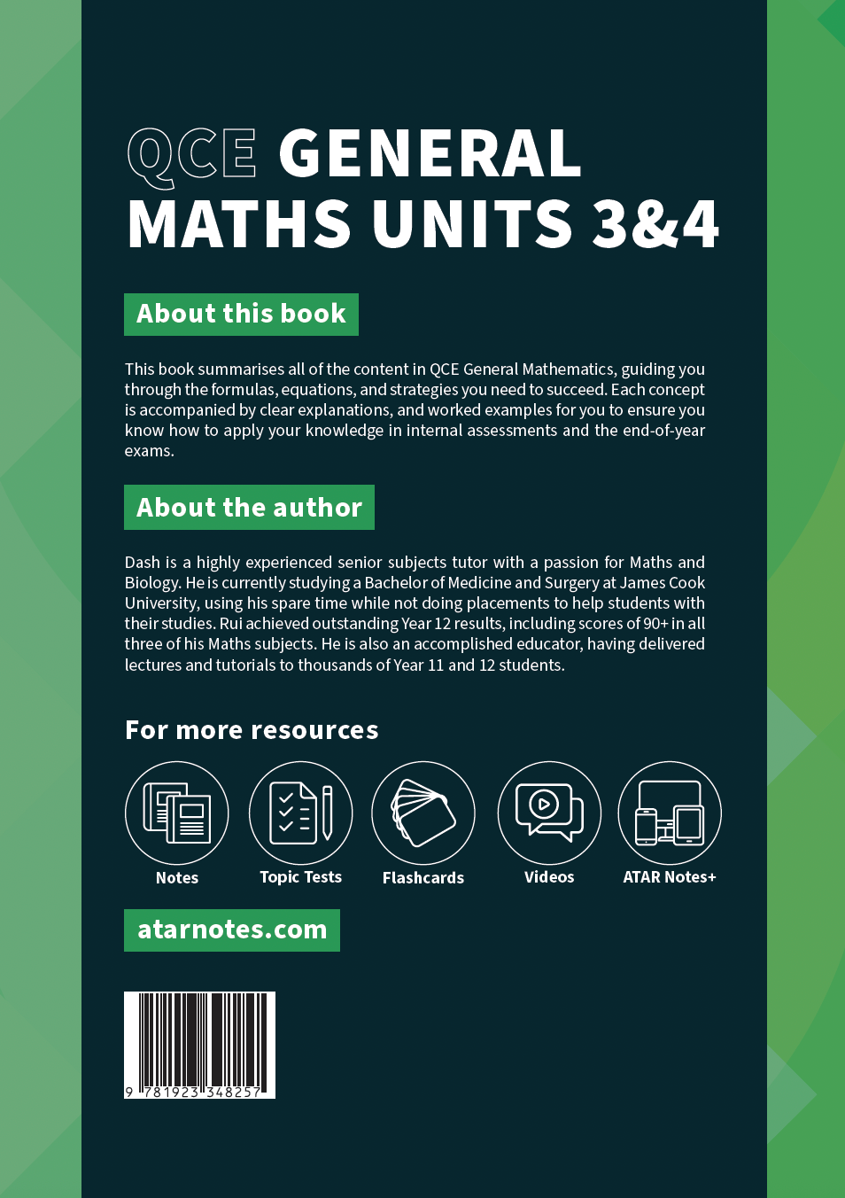 ATAR Notes QCE General Maths 3&4 Complete Course Notes (2026-2028)