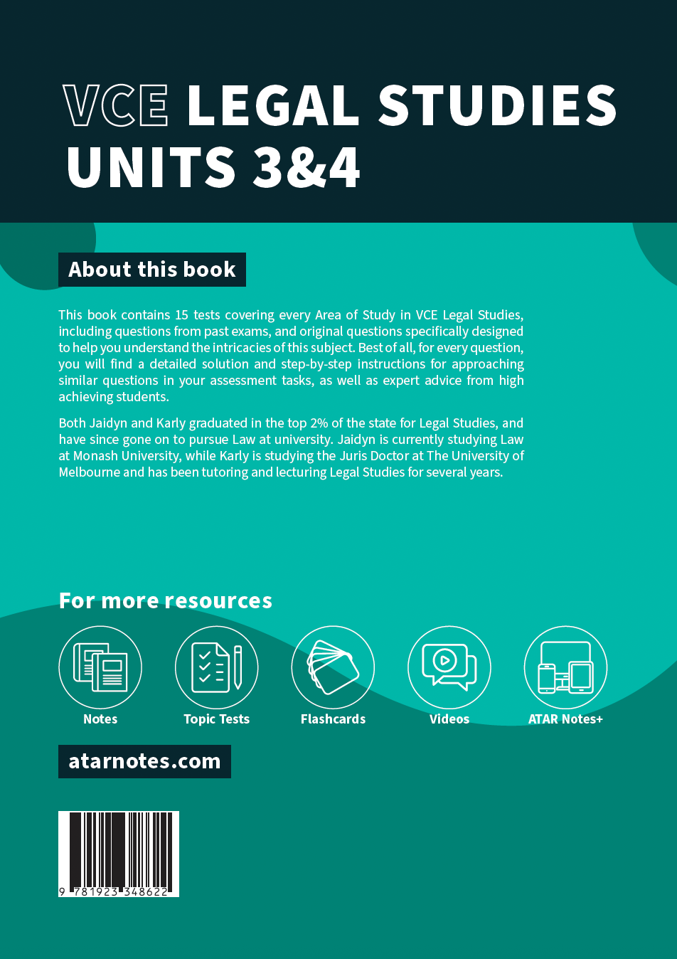 ATAR Notes VCE Legal Studies Units 3&4 Topic Tests (2026-2028)