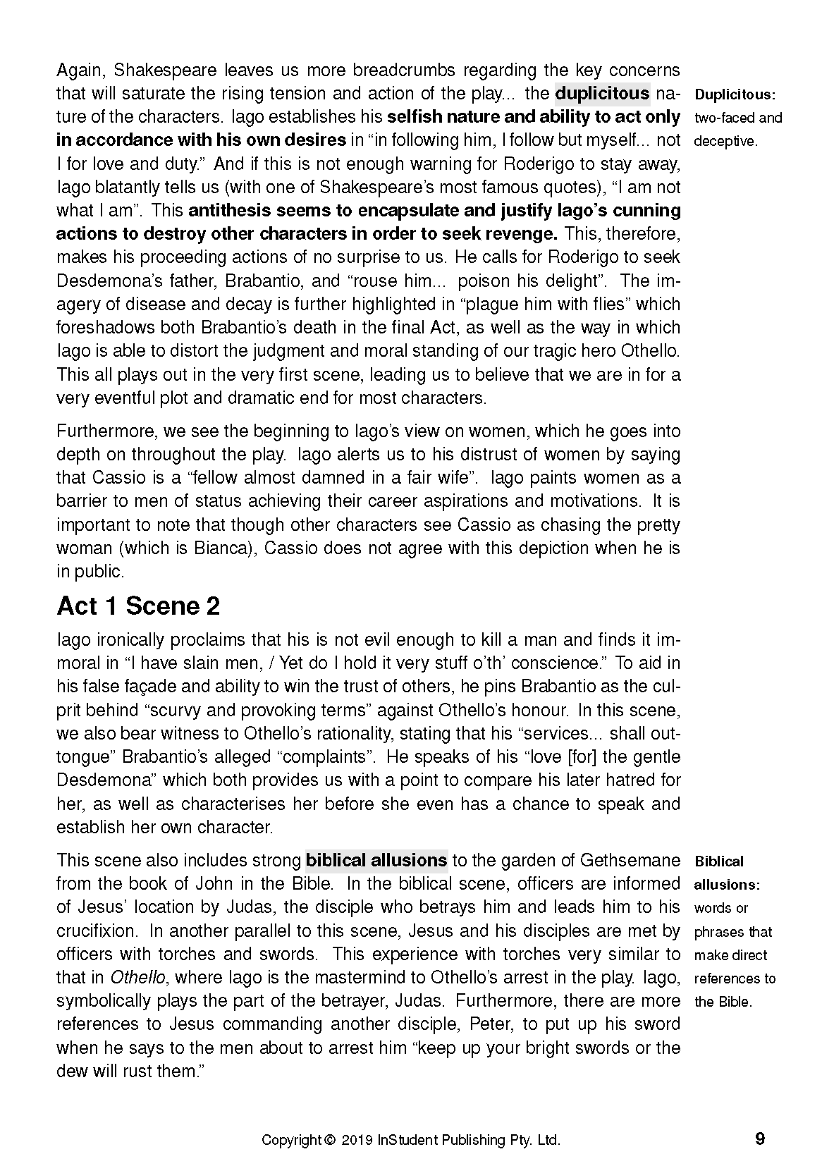 Text Guide: Othello by William Shakespeare