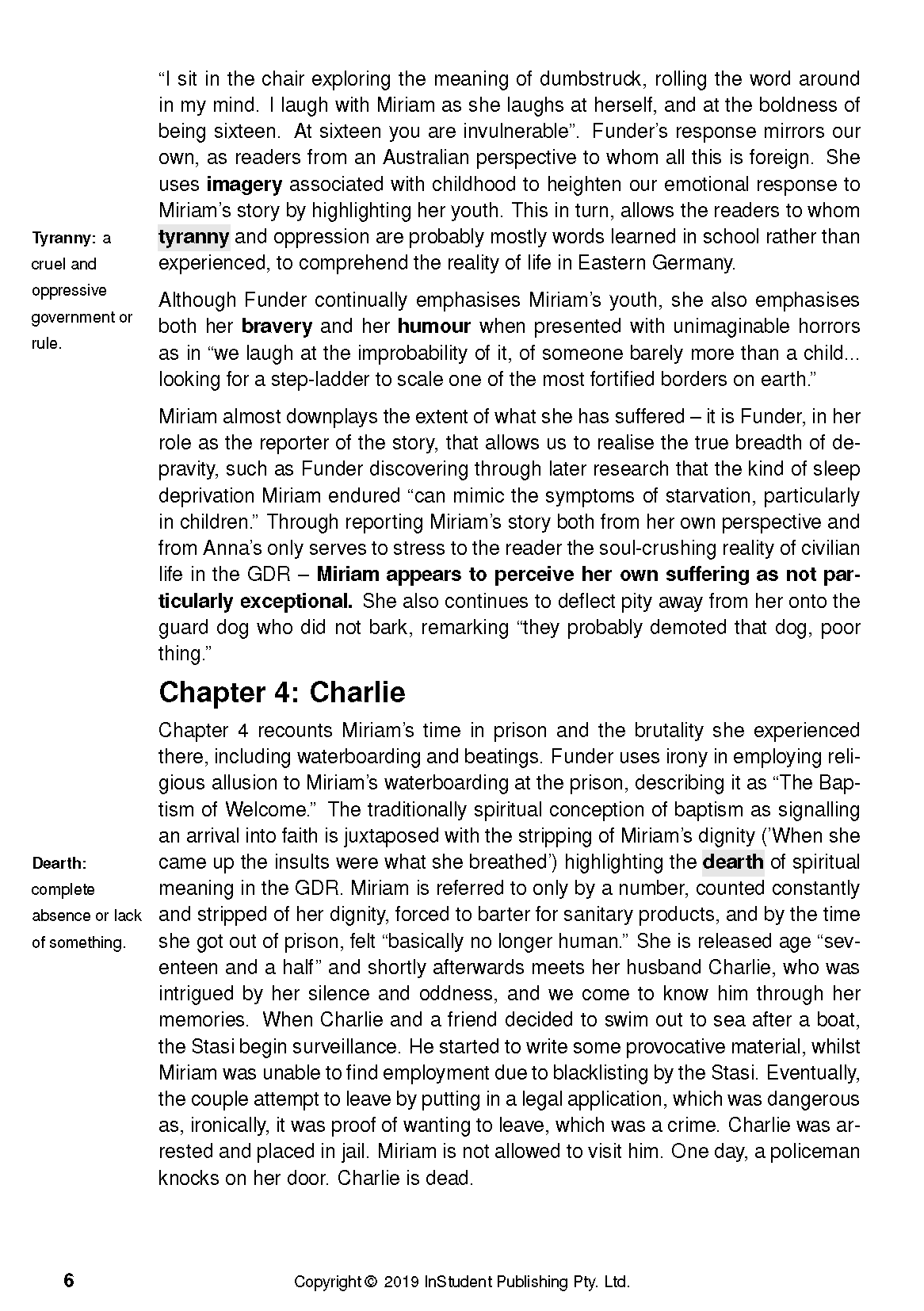 Text Guide: Stasiland by Anna Funder