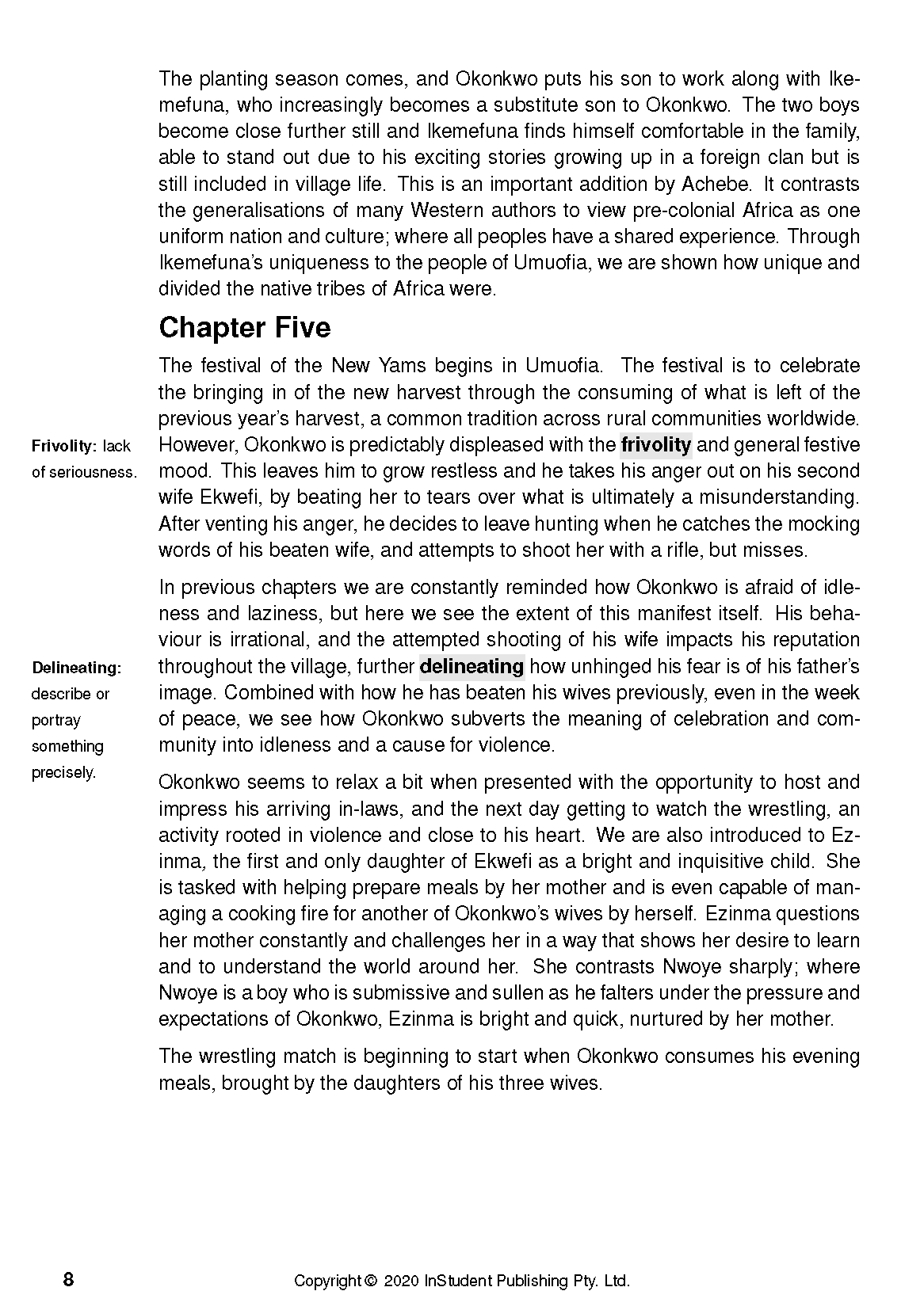 Text Guide: Things Fall Apart by Chinua Achebe