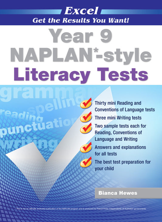 Excel Year 9 NAPLAN*-style Literacy Tests