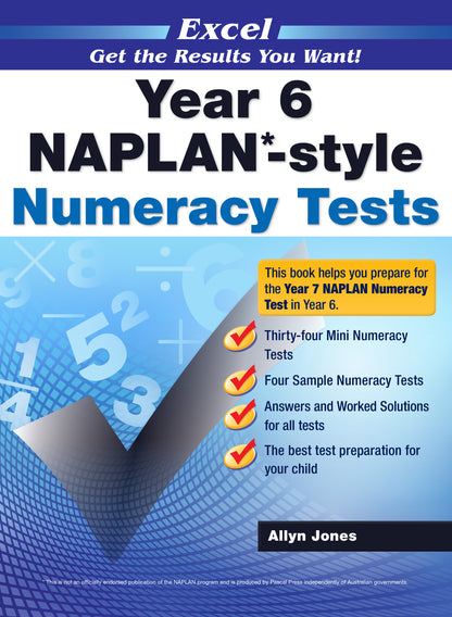 Excel Year 6 NAPLAN*-style Numeracy Tests