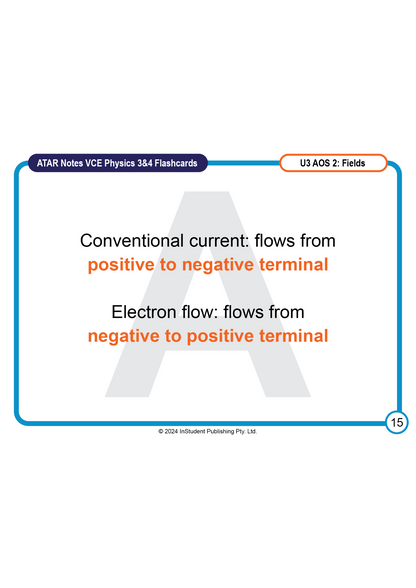 ATAR Notes Flashcards: VCE Physics 3&4