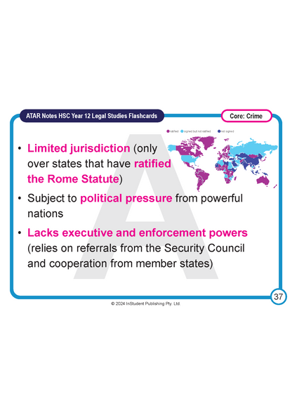 ATAR Notes Flashcards: HSC Year 12 Legal Studies