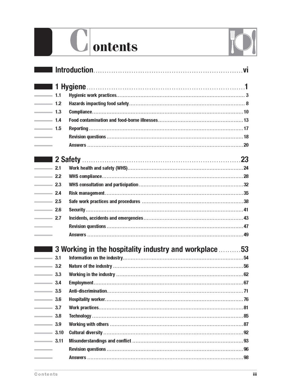 Excel HSC Year 12 Hospitality Study Guide