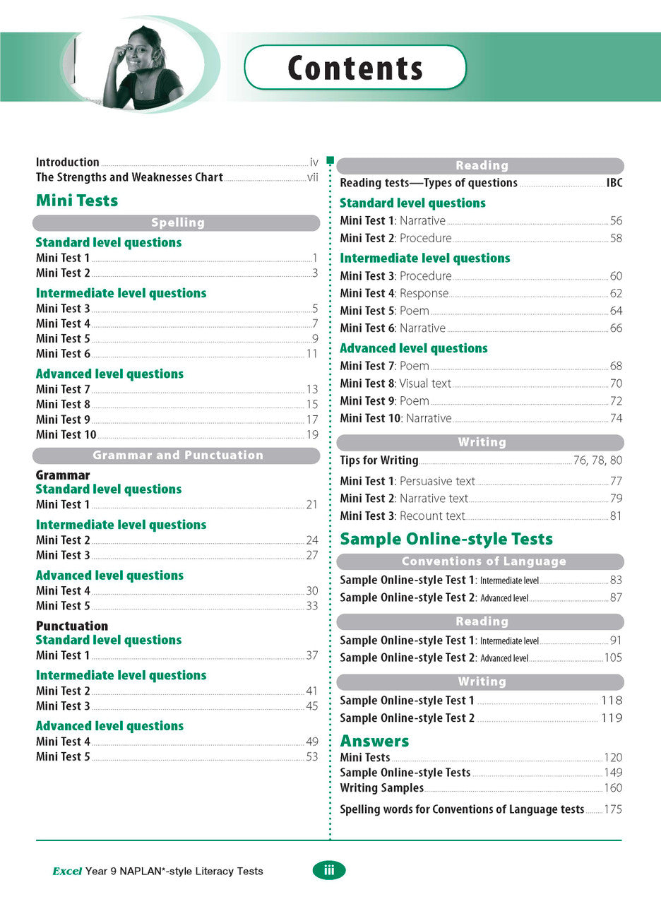 Excel Year 9 NAPLAN*-style Literacy Tests