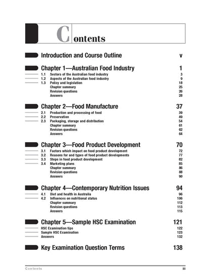 Excel HSC Year 12 Food Technology Study Guide