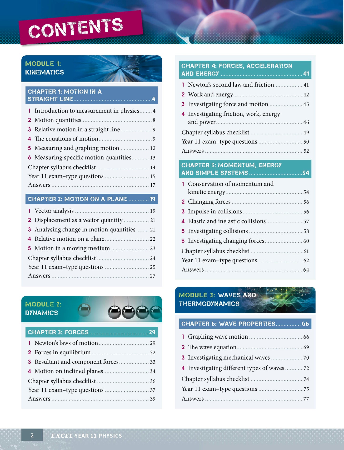 Excel HSC Year 11 Physics Study Guide