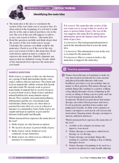 Excel Test Skills - Thinking Skills Tests Year 5