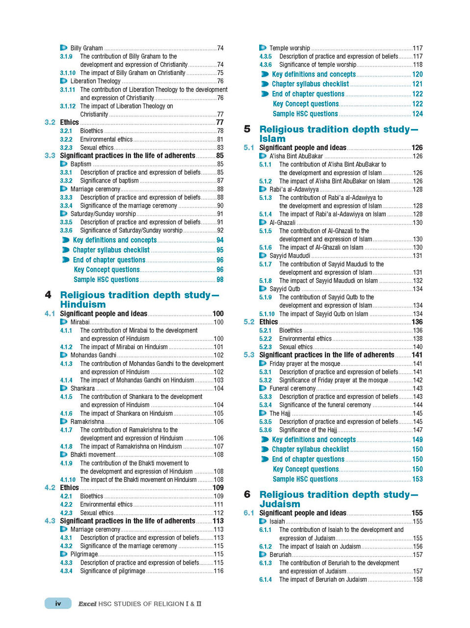 Excel HSC Year 12 Studies of Religion I and II Study Guide