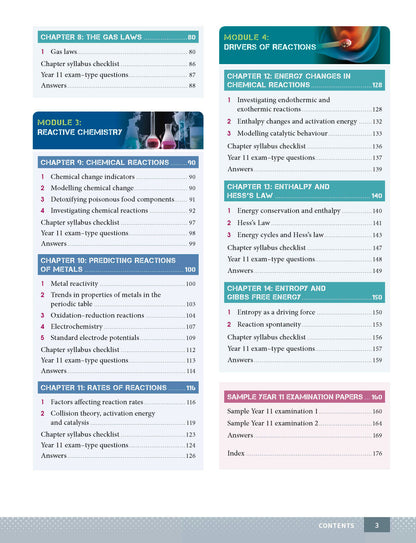 Excel HSC Year 11 Chemistry Study Guide
