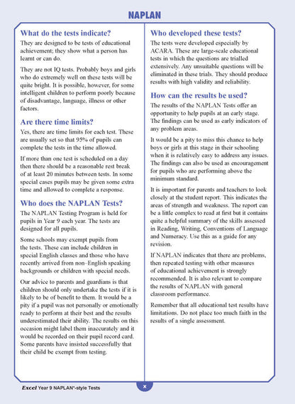 Excel NAPLAN* Bundle Year 9