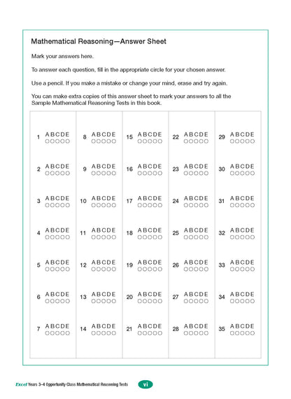 Excel Opportunity Class Test Bundle Years 3-5