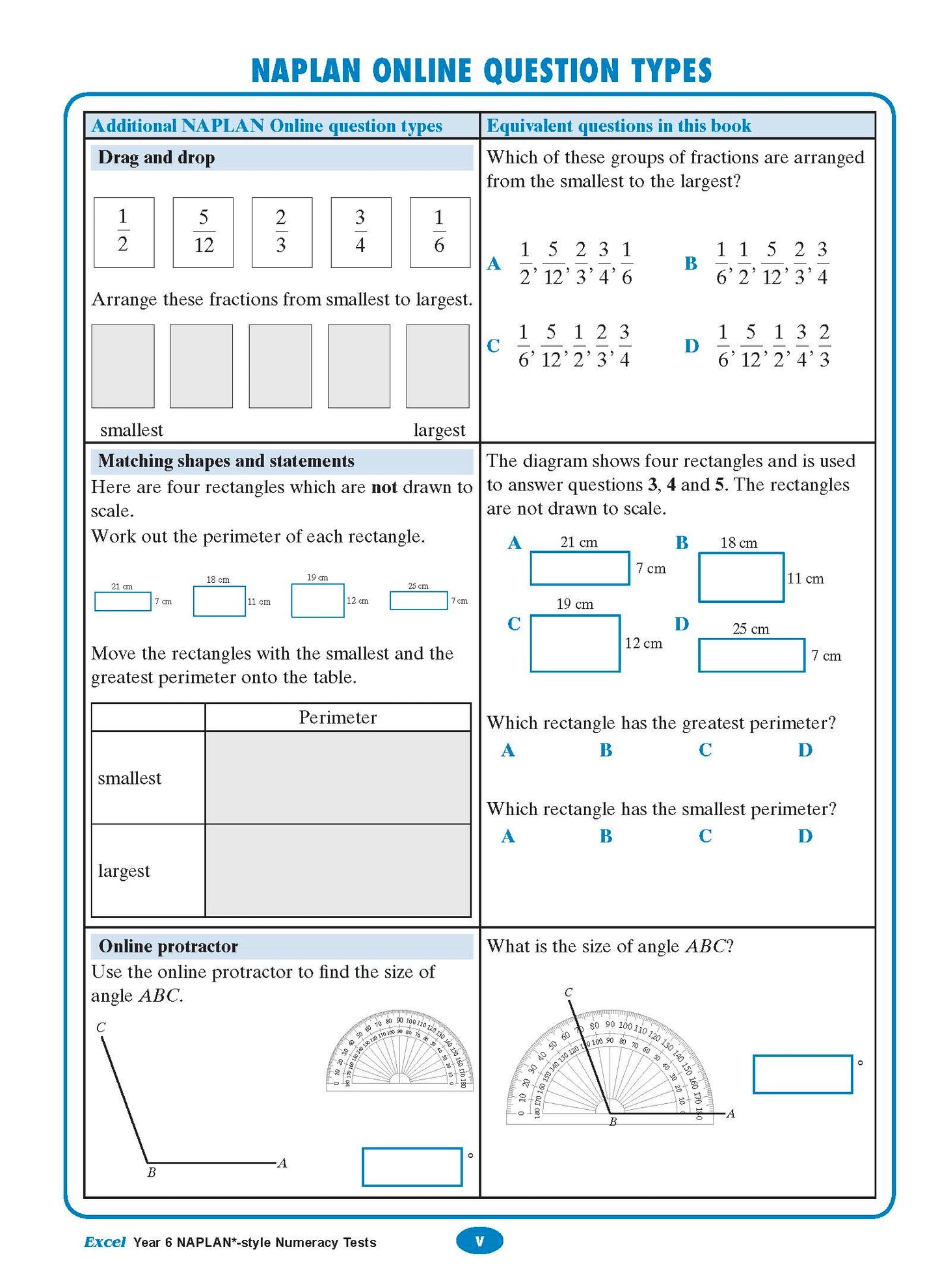 Excel Year 6 NAPLAN*-style Numeracy Tests