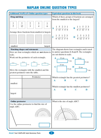 Excel Year 6 NAPLAN*-style Numeracy Tests