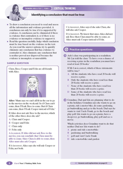 Excel Test Skills - Thinking Skills Tests Year 3