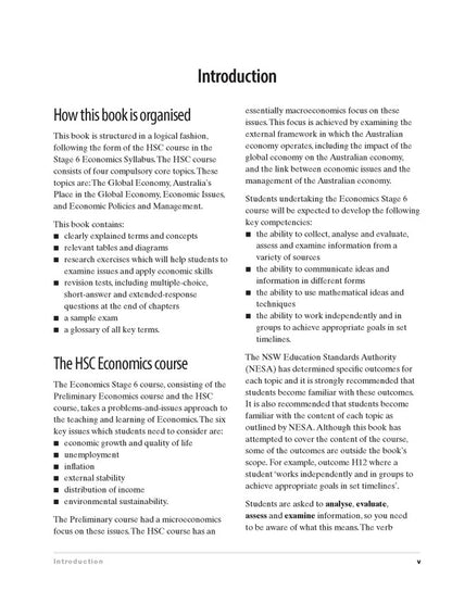Excel HSC Year 12 Economics Study Guide with Study Cards