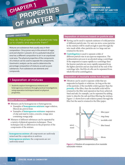 Excel HSC Year 11 Chemistry Study Guide