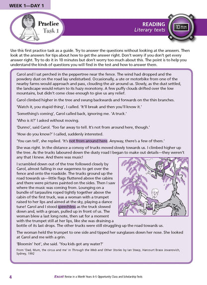 Excel Opportunity Class and Scholarship Tests Years 4-5