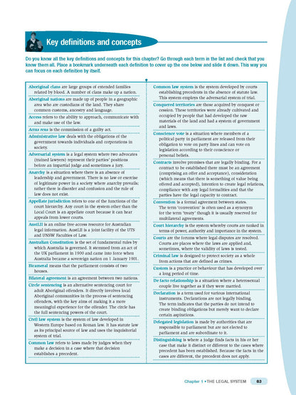 Excel HSC Year 11 Legal Studies Study Guide
