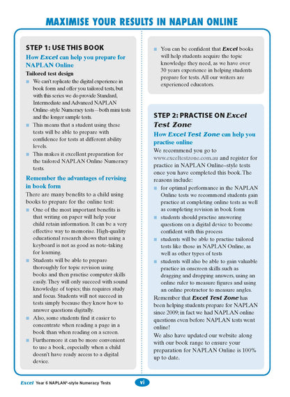 Excel Year 6 NAPLAN*-style Numeracy Tests